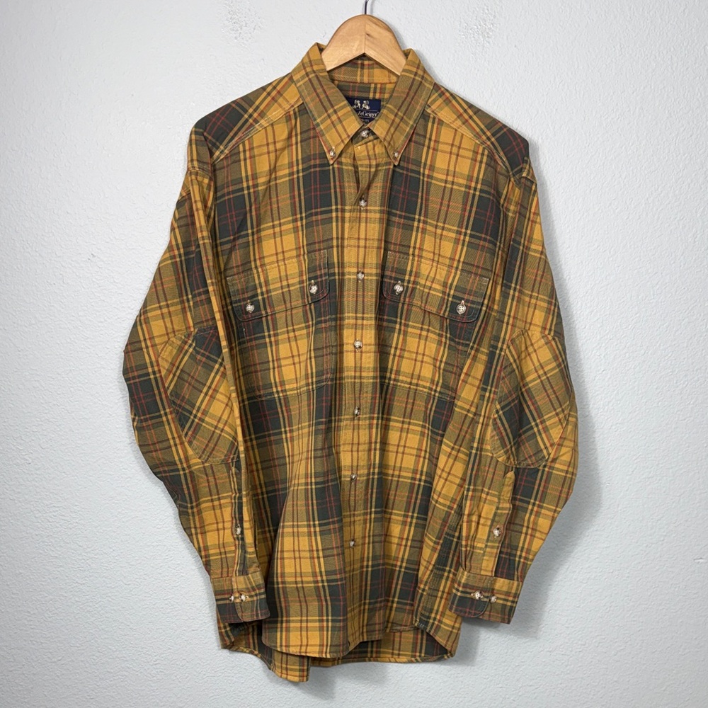 Vintage Willis & Geiger Outfitters Plaid Button Down Shirt